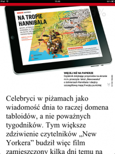 Powiększona czcionka