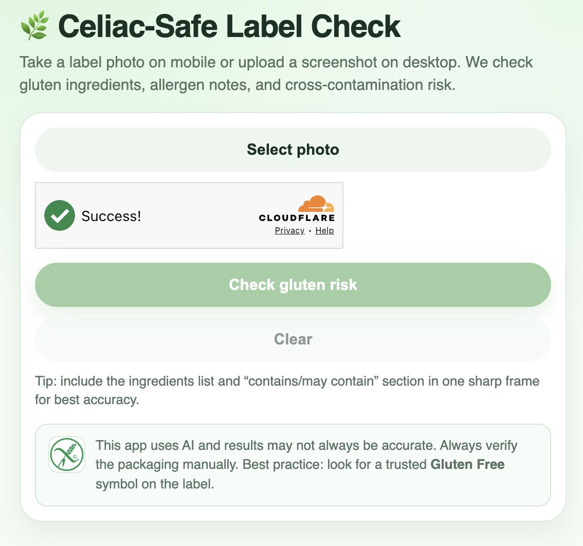 Building a Gluten Label Scanner on Cloudflare Workers AI (Gemma 4)