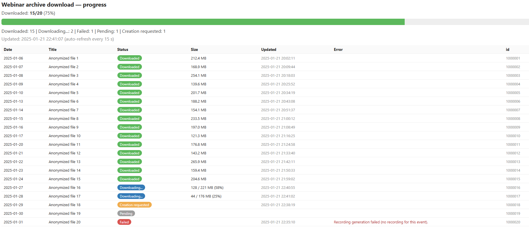 Automating Archived Webinar Downloads: Reverse-Engineering a Portal’s Hidden API